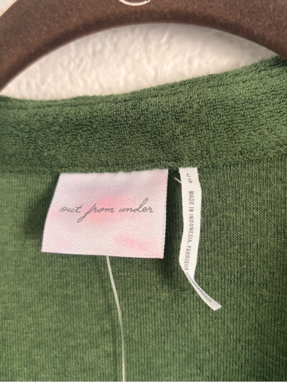 NWT Out From Under Urban Outfitters Size Large Green Gabbie Cropped Top - Picture 3 of 6